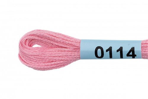Нитки для вышивания Gamma мулине 8 м 0114 светло-розовый